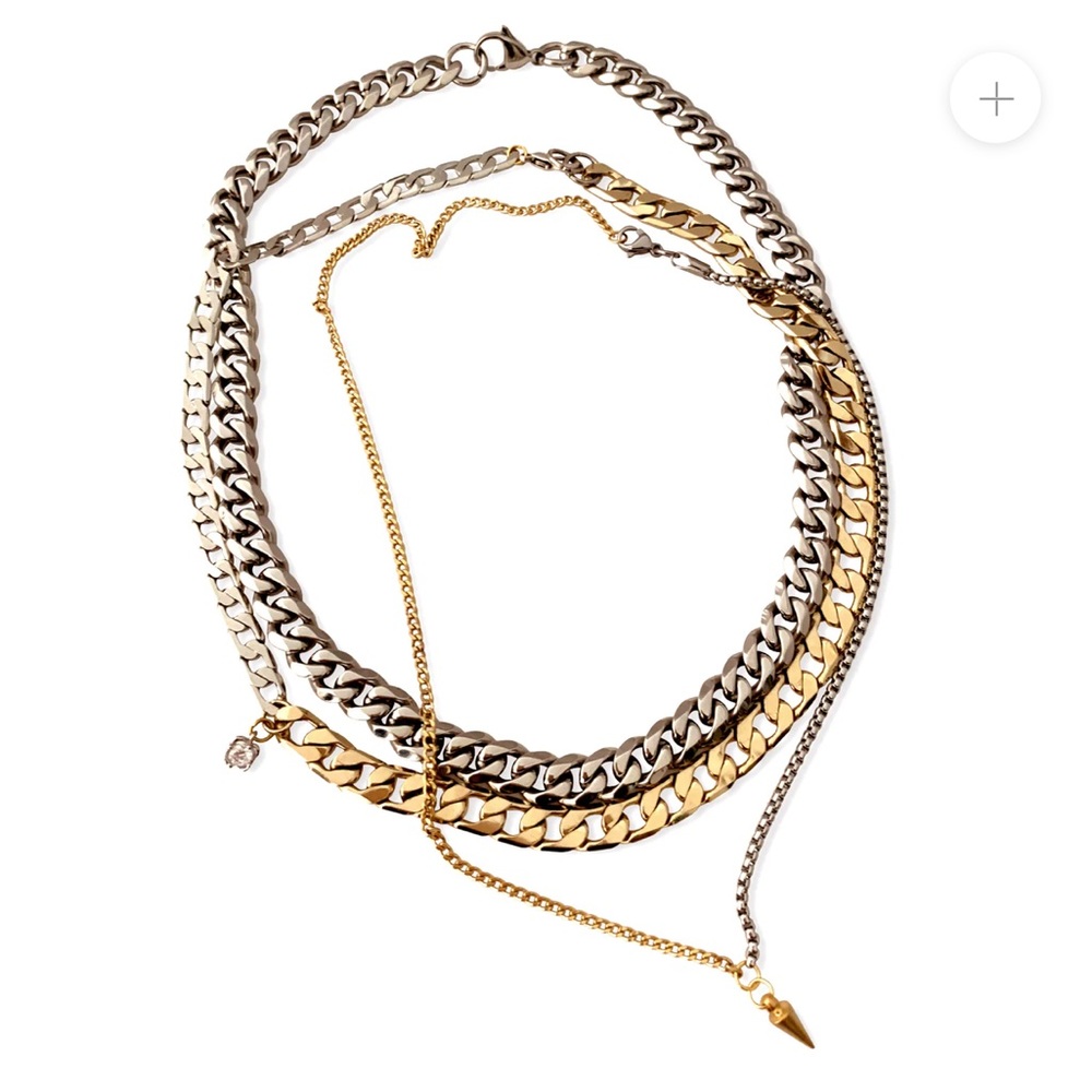 Brand new, in box.  Artisan Joyeria Layered Necklace Set